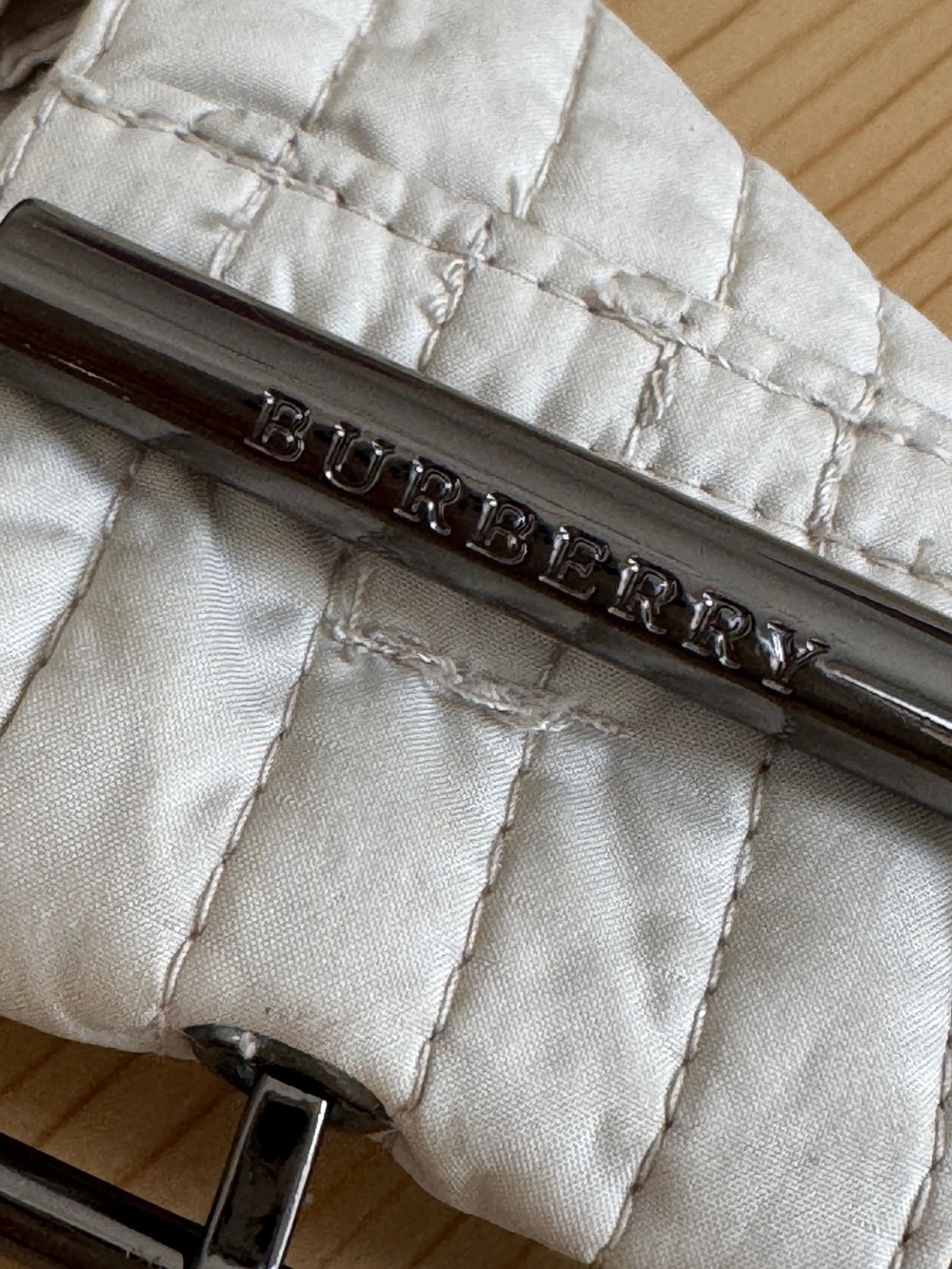 Burberry Khaki Fabric Trench Coat Belt W/ Buckle Wide One Size - Picture 7 of 7